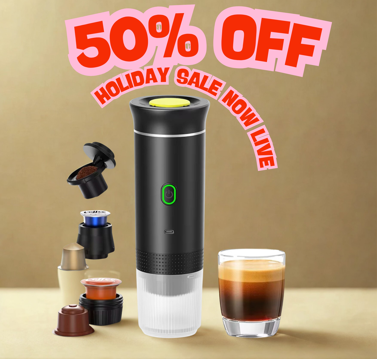 Portable Espresso Machine Pro  50% OFF